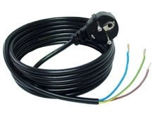 3-core power cable 3m black