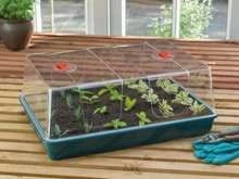 Propagator with holes Garland / black 58x40,5xh7cm XL High Dome Propagator