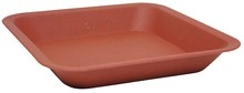 Square pot stand 30L 36,5x36,5cm brown