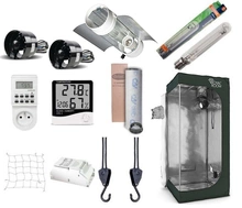 Growbox Set RoyalRoom® 80x80x180 HPS + HPS + Cool Tube Prima Klima L2015 - 125mm / 48cm