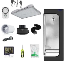 Growbox set Galaxyfarm Luna Lite 50x50x130cm + LED LUCKYGROW X-SERIES 100W