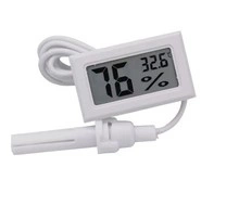 GALAXYFARM Mini Humidity & Temperature Meter - Weather station thermometer, hygrometer with sensor