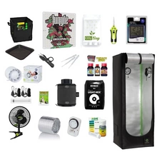 Growbox set Herbgarden 50x50x140 cm + GTJ The Jackson Original 100W LED + Ventilation set + Top Crop Autoflowering set