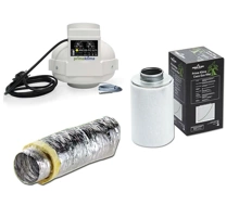 Prima Klima Ventilation Kit 125mm Fan + 125mm Carbon Filter + Ventilation duct