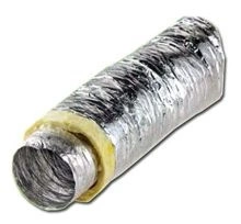 ACOUSTIC INSULATED LOW NOISE DUCTING 100mm 4" 1m