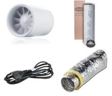 Quiet 125mm 197m ^ 3 / h ventilation kit