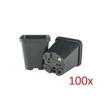 Square production pot high 0.5 l 9 x 9 x 10 cm