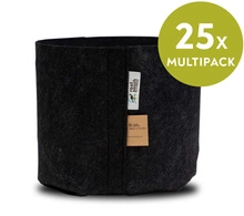 Multipack Root Pouch fabric pot 25,5x21,5cm 12L black 25 units