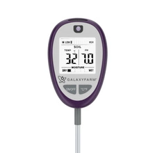 GALAXYFARM 4-in-1 Soil Meter – pH, Moisture, Light, Temperature