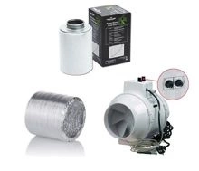 Ventilation set 150mm 520 m3 / h | Power and temperature control