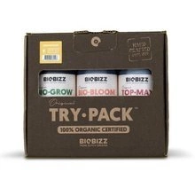 Biobizz TRY-PACK INDOOR 3x250ml Fertilizer and Booster Kit | for 1-4 plants
