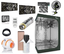Growbox Set RoyalRoom® 135x135x200cm + 2x Grow The Jungle The Jackson Nemesis 250W LED