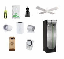 Growbox Herbgarden Silver grow tent 50x50x140 cm + LED Agrolite 120W complete grow tent kit
