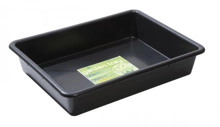 Tray garland black 64.5x49.5xh12cm