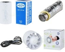 Airroxy quiet (quiet) 125mm 165m3 ventilation kit