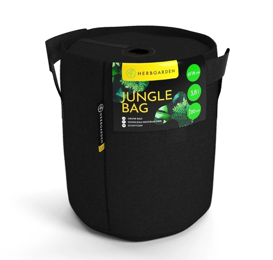 Herbgarden Jungle Bag Round 3,8L - fabric pot 16x16x20cm