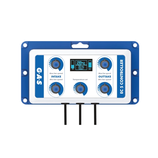 G.A.S EC5 Fan Controller - Dual Fan Speed & Temperature Controller with Hysteresis Function