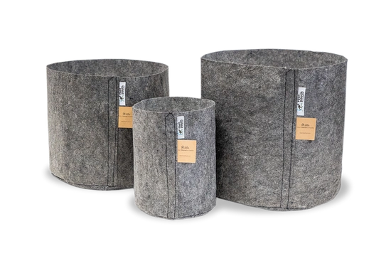 Growbag Root Pouch charcoal fabric pot 28x26cm 16L grey 1000 units