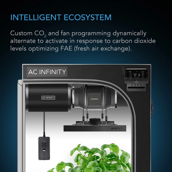 AC Infinity Czujnik CO₂ i światła do Kontrolera AI+ – inteligentne monitorowanie poziomu CO₂ 