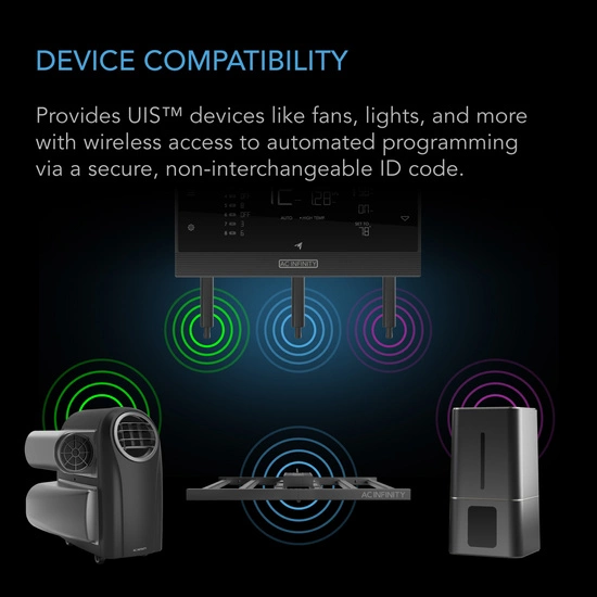 AC Infinity - UIS 1-to-1 Wireless Transmitter & Receiver, for UIS Devices and Controllers, 2-Pack