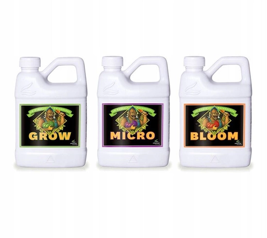 Advanced Nutrients MICRO BLOOM GROW 3x0.5L set with pH perfect formula