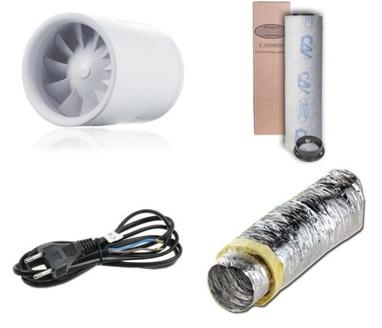 Quiet 125mm 197m ^ 3 / h ventilation kit