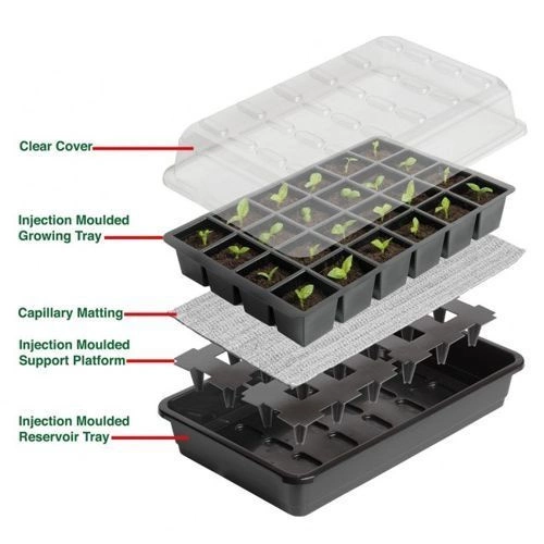 Propagator samonawadniający / zbiornik 1,2 l / 37,5 x 13,5 x wys. 16 cm Garland