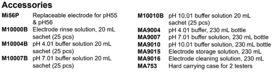 Professional pH meter Milwaukee ph 55 / ph55 PRO