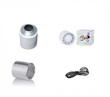 Complete airroxy quiet ventilation kit 100mm FILTER Prima Klima Economy Primo 100mm 150-200 m3/H