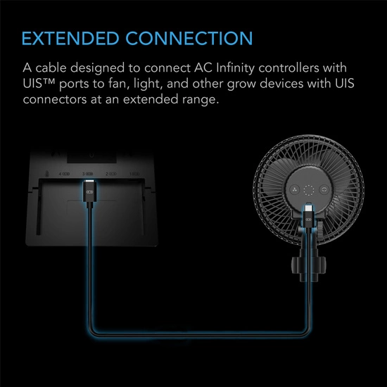 AC Infinity UIS to UIS Extension Cable, Male to Male, 305cm long