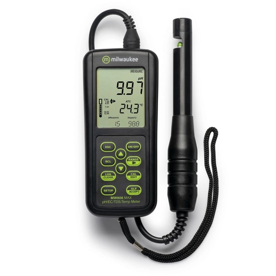 Milwaukee MW806 PRO - 4in1 meter pH/EC/TDS/Temp / combo meter