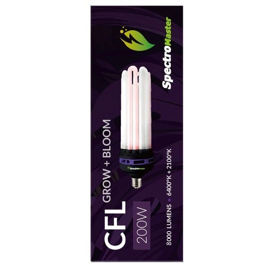 Żarówka CFL 200W Spectromaster - 6U - 2100+6400K Dual (wzrost i kwitnienie)