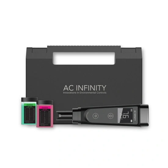 AC Infinity pH Meter PRO Kit - pH Pen Tester for pH and temp. with Interchangeable Probe