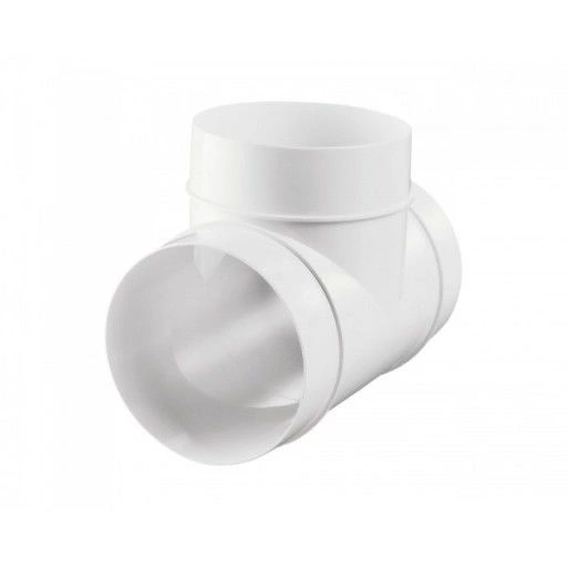 Ventilation tee with 100mm flange - for ventilation system