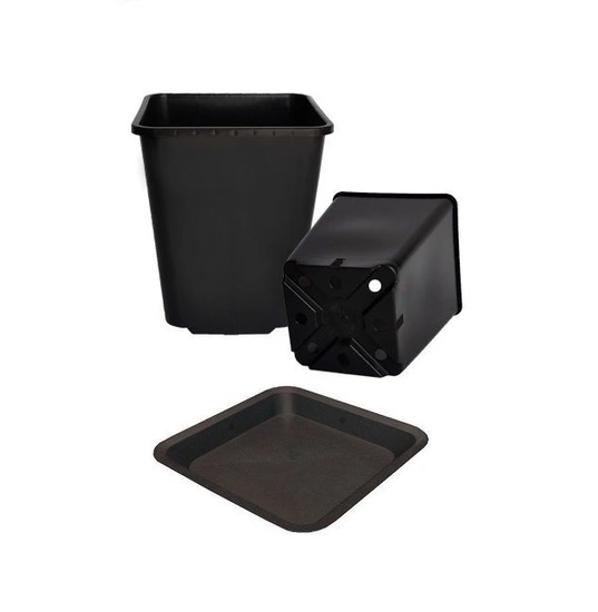 Production square pot 11L 25x25x26 cm + stand