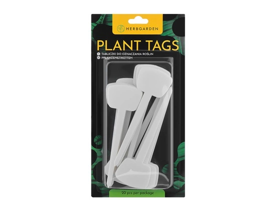 Herbgarden Plant Tags - white garden labels 20pcs per pack