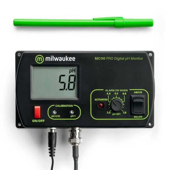 Milwaukee MC110 PRO pH Monitor - monitor do ciągłego pomiaru pH cieczy