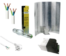 Zestaw Lampa żarówka MH Elektrox Super Grow 600W + zasilacz + odbłyśnik