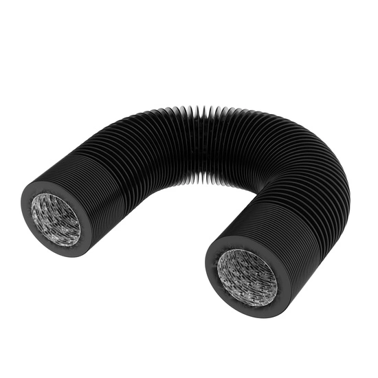 CROCO Duct 100mm 2m - black 4 layer light-tite duct