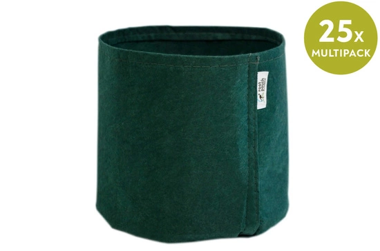 Multipack Root Pouch fabric pot 25,5x21,5cm 12L green 25 units