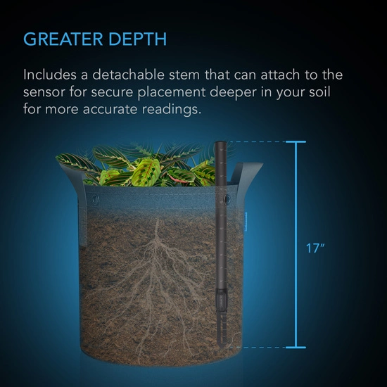 AC Infinity Soil Sensor Probe for Controller AI+ - monitors soil moisture and saturation levels