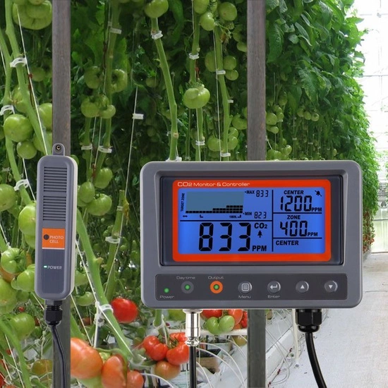 Electronic controller & monitor/meter of CO₂ 