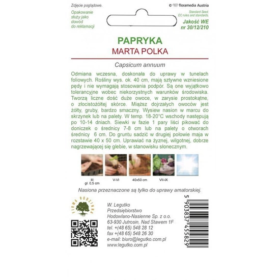 Peppers Marta Polka - Capsicum annuum - 0.50g