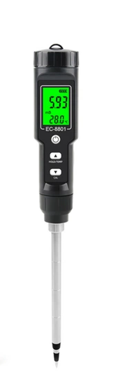 Tester EC & temperature meter to use in soil