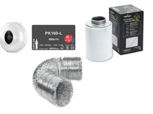 Ventilation set Prima Klima 1 speed 160 mm 800 m3 / h + Prima Klima filter 700-900 m3 / h