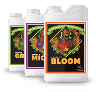 Advanced Nutrients MICRO BLOOM GROW 3x1L set with pH perfect formula