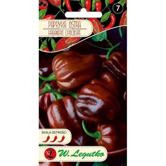 Papryka chińska/Capsicum chinense/Habanero Chocolate/brązowe/0.15g