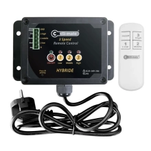 Cli-mate Temp. Controller Foam Hybrid 3 Speed with remote control
