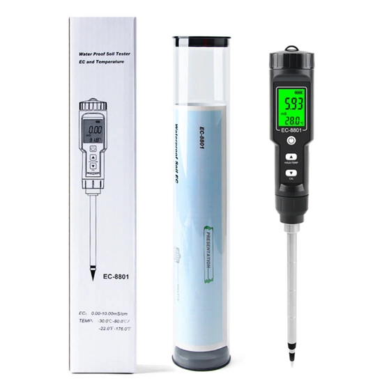 Tester EC & temperature meter to use in soil