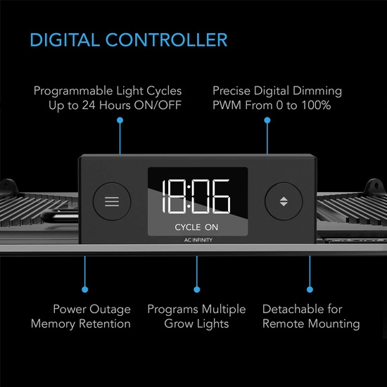 AC Infinity IONGRID S22 130W Lampa LED Grow Full Spectrum Samsung LM301H 60x60cm